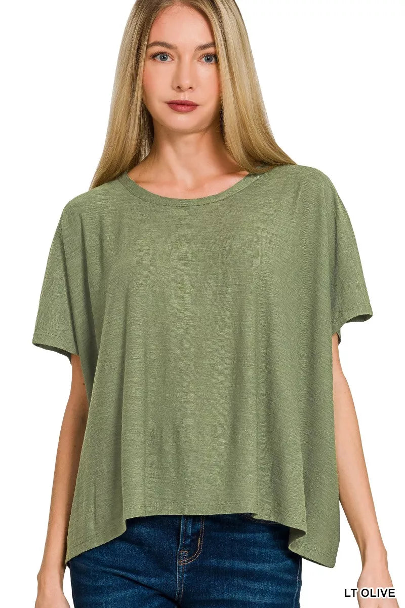 Zenana Round Neck Short Sleeve T-Shirt